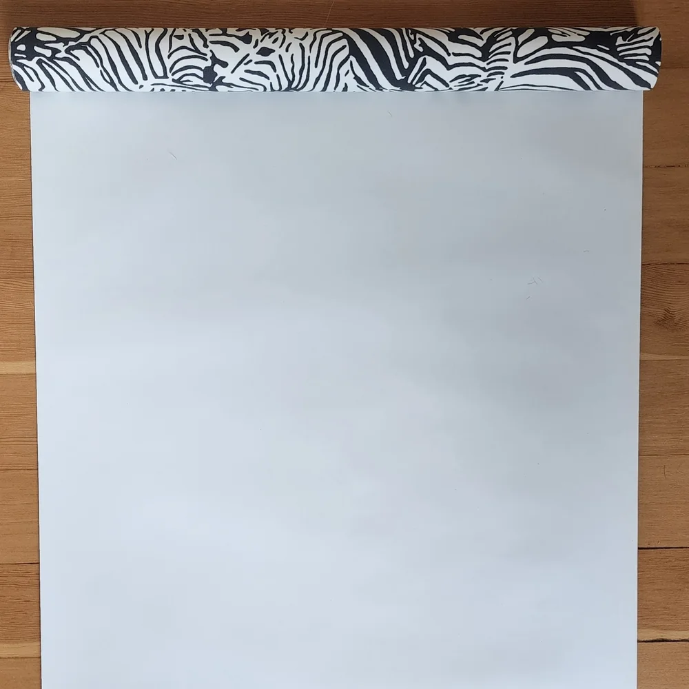 4 Roll Set - Vintage Zebra Print Wallpaper